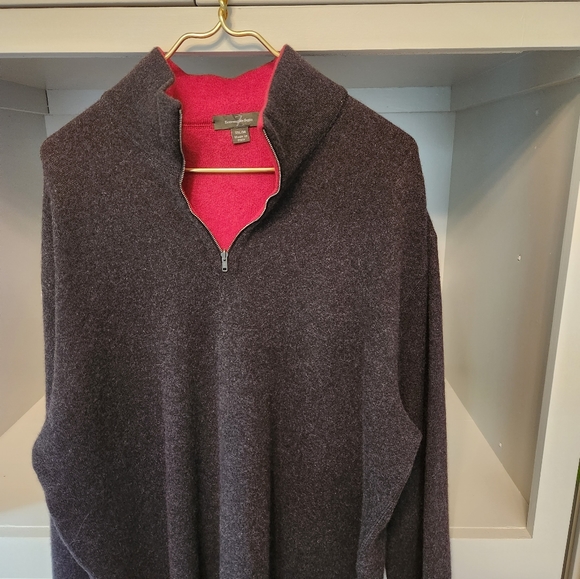 NWOT Ermenegildo Zegna CASHMERE(100%) grey Men's sweater.Made in Italy. Stunning - Picture 3 of 13